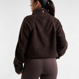 Rise Half-Zip Borg Fleece Espresso