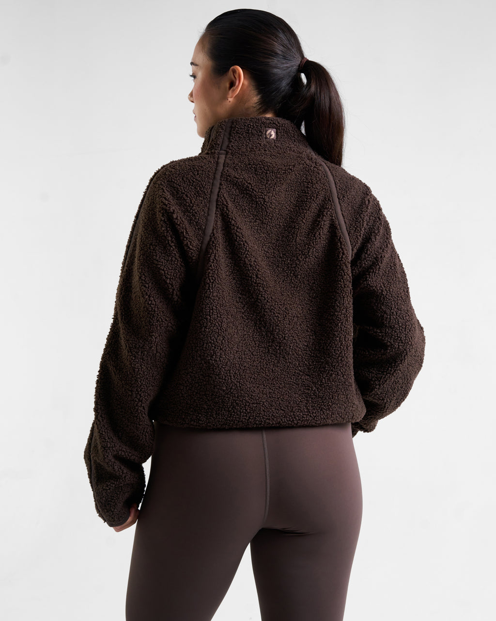 Rise Half-Zip Borg Fleece Espresso