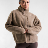 Summit Zip Through Borg Fleece Oat