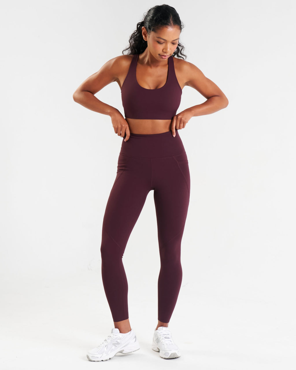 Sculpt High-Waisted Leggings Dark Burgundy