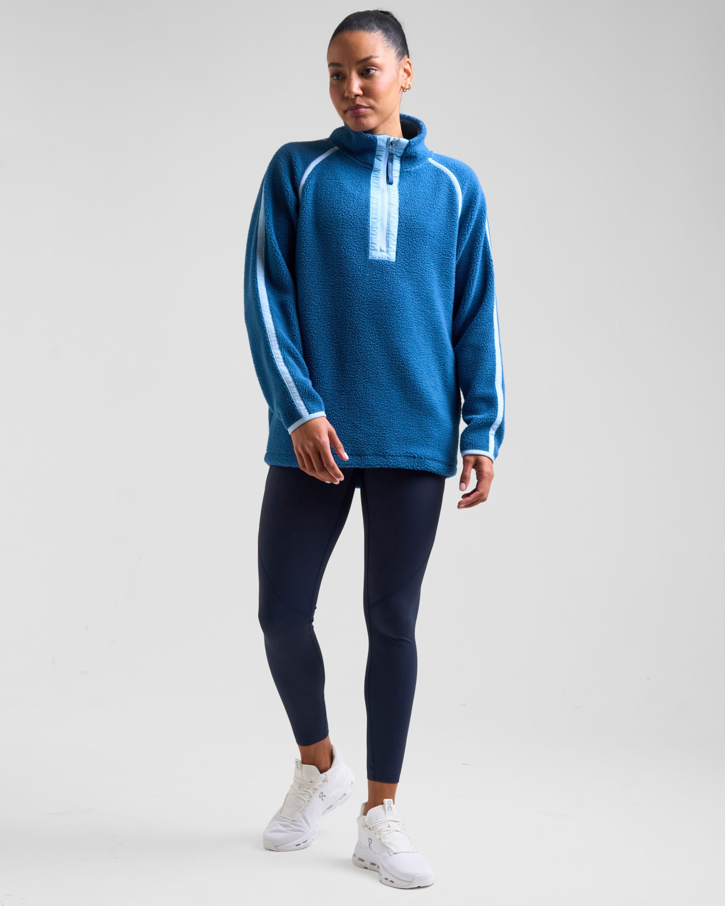 Ascend 1/4 Zip Fleece Dark Blue