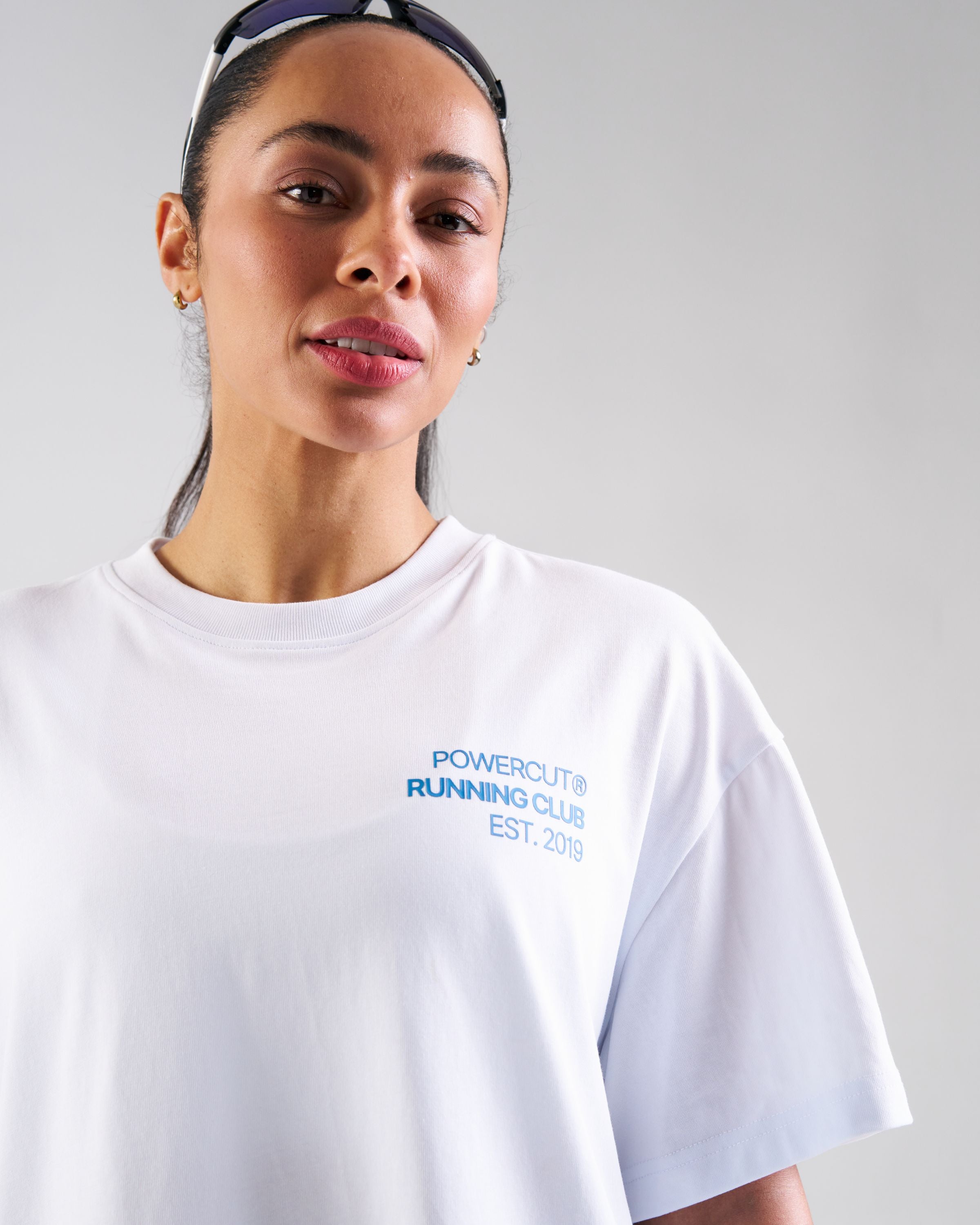 RUNSeries Printed Oversized T-Shirt White