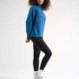 All-Day-Wear Half Zip Sweatshirt Midnight Blue