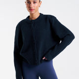 SoftKnit Button Up Cardigan Deep Navy