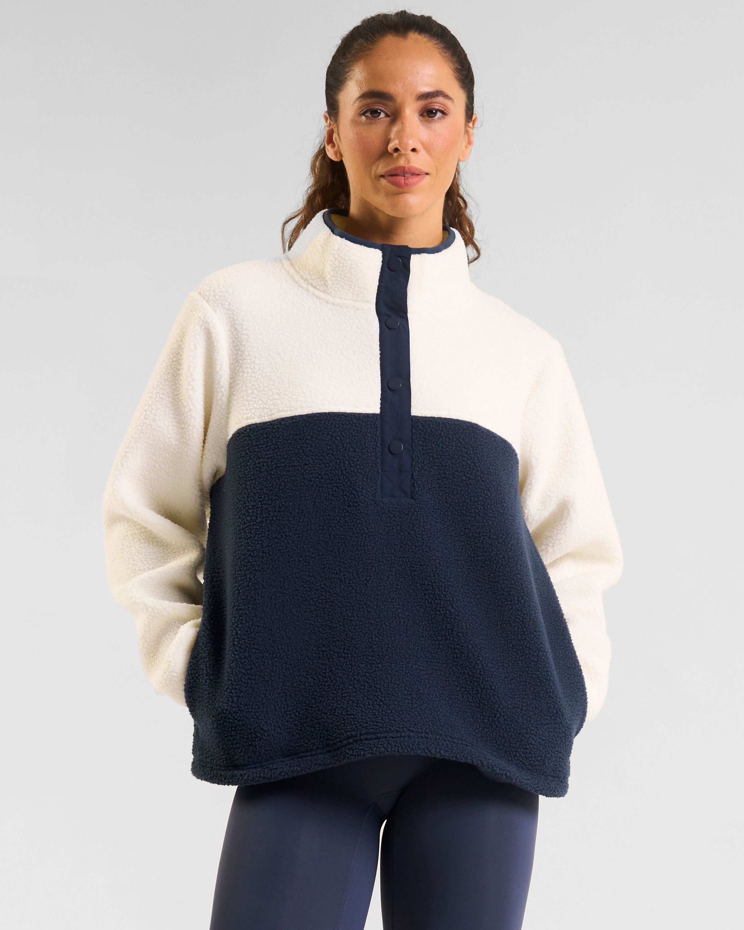 Ascend Half Snap Fleece Marshmallow