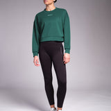 Studio Cropped Sweatshirt Jungle Green