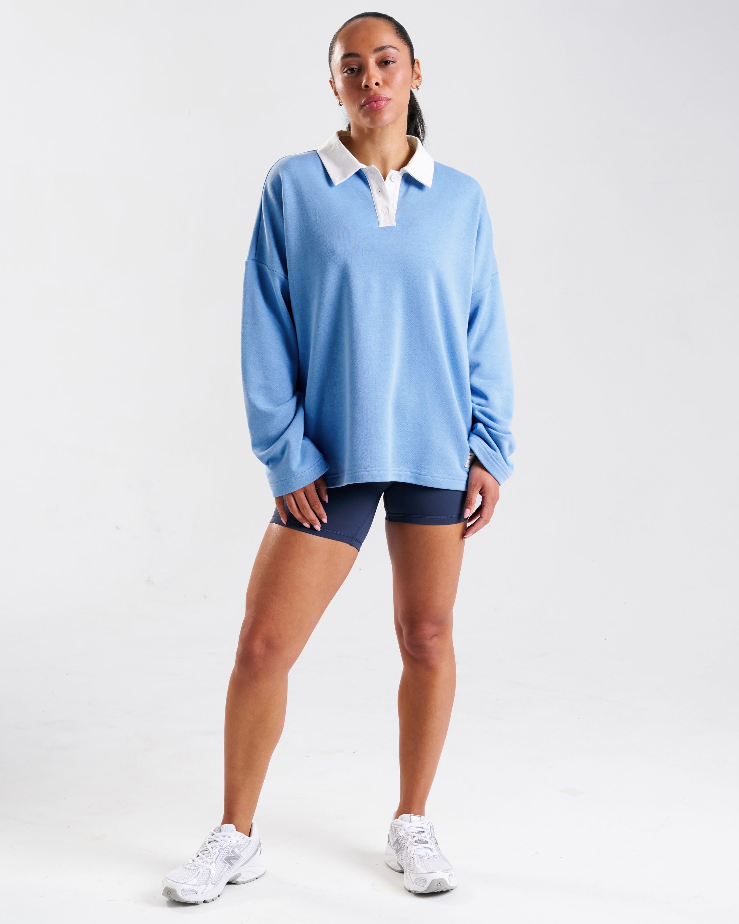Rugby Polo Sweatshirt Sky Blue
