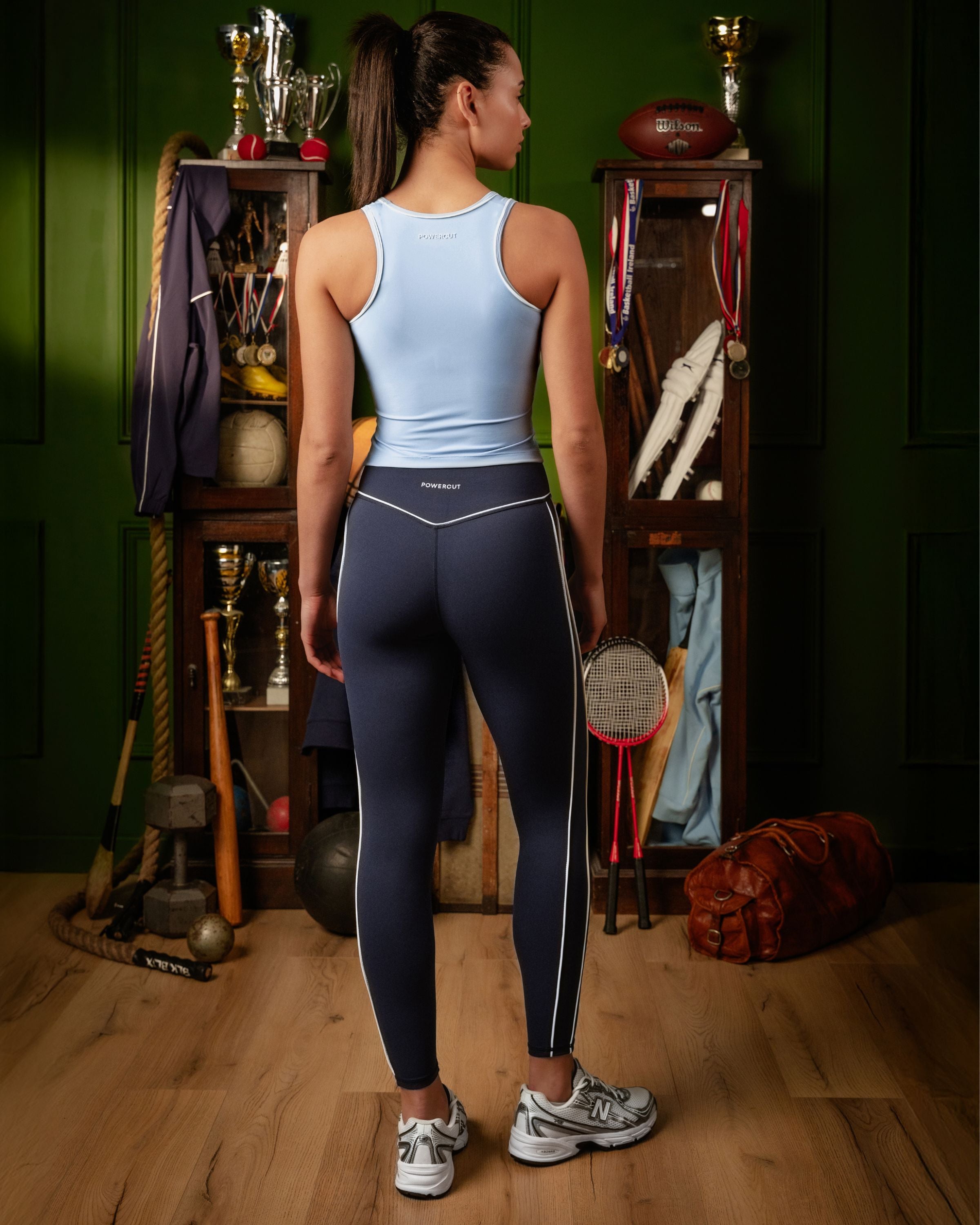 Legacy Piping Detail Tank Top Soft Blue