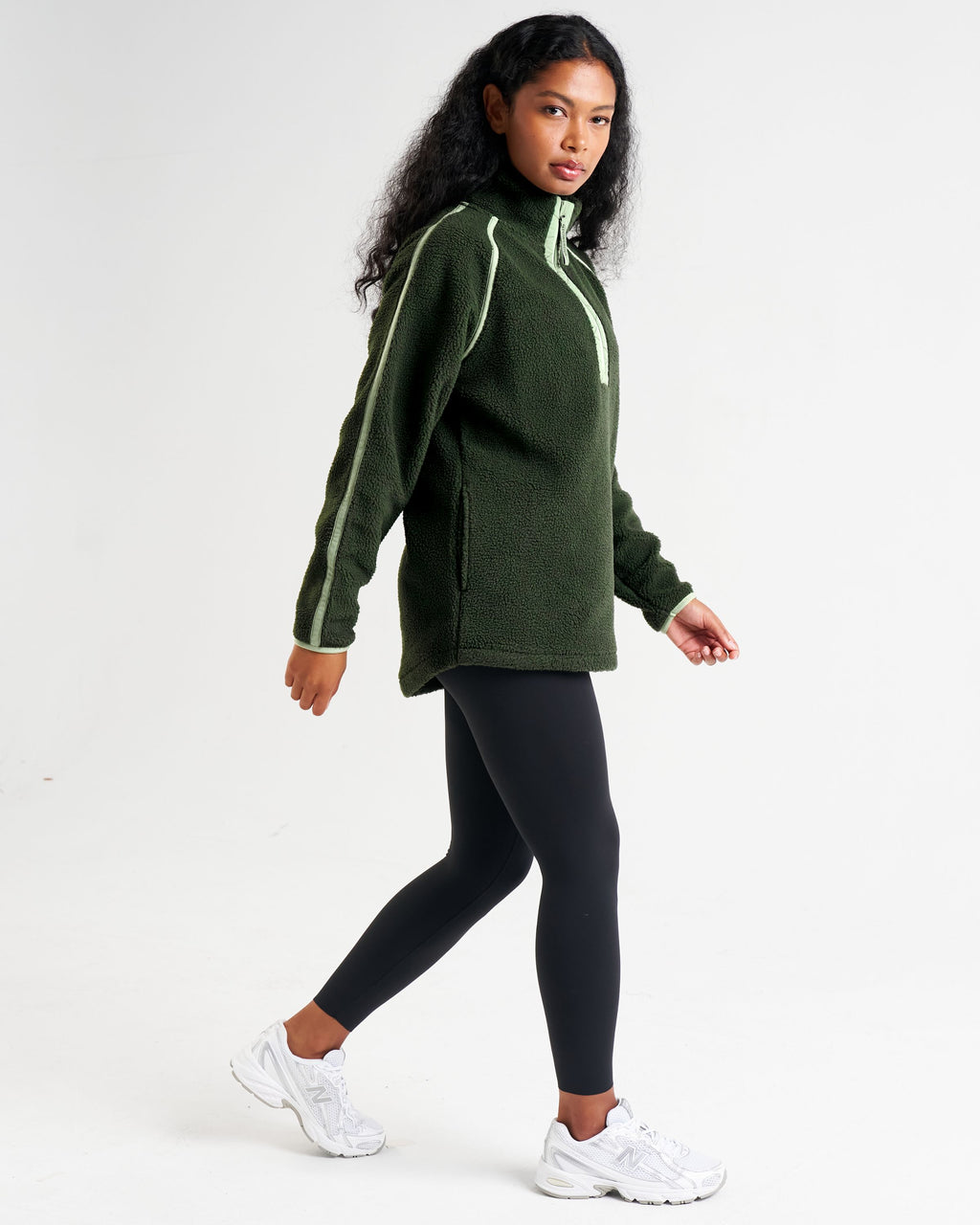 Ascend Quarter Zip Fleece Forest Green