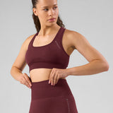 SOLID Seamless Leggings Cherry Lacquer