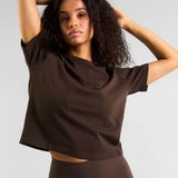 All-Day-Wear Box Tee Espresso