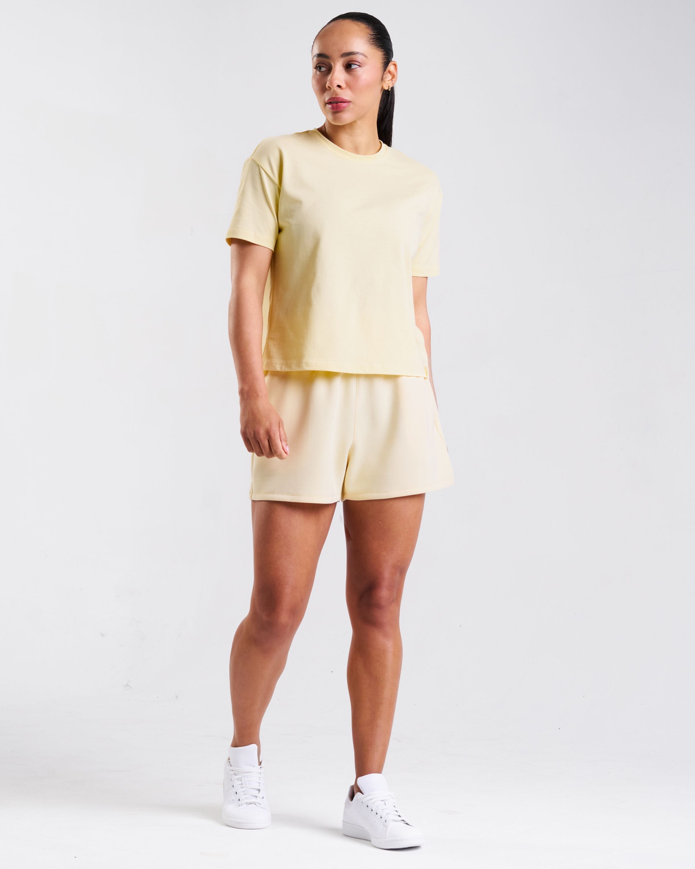 All-Day-Wear High-Rise Shorts Butter Yellow