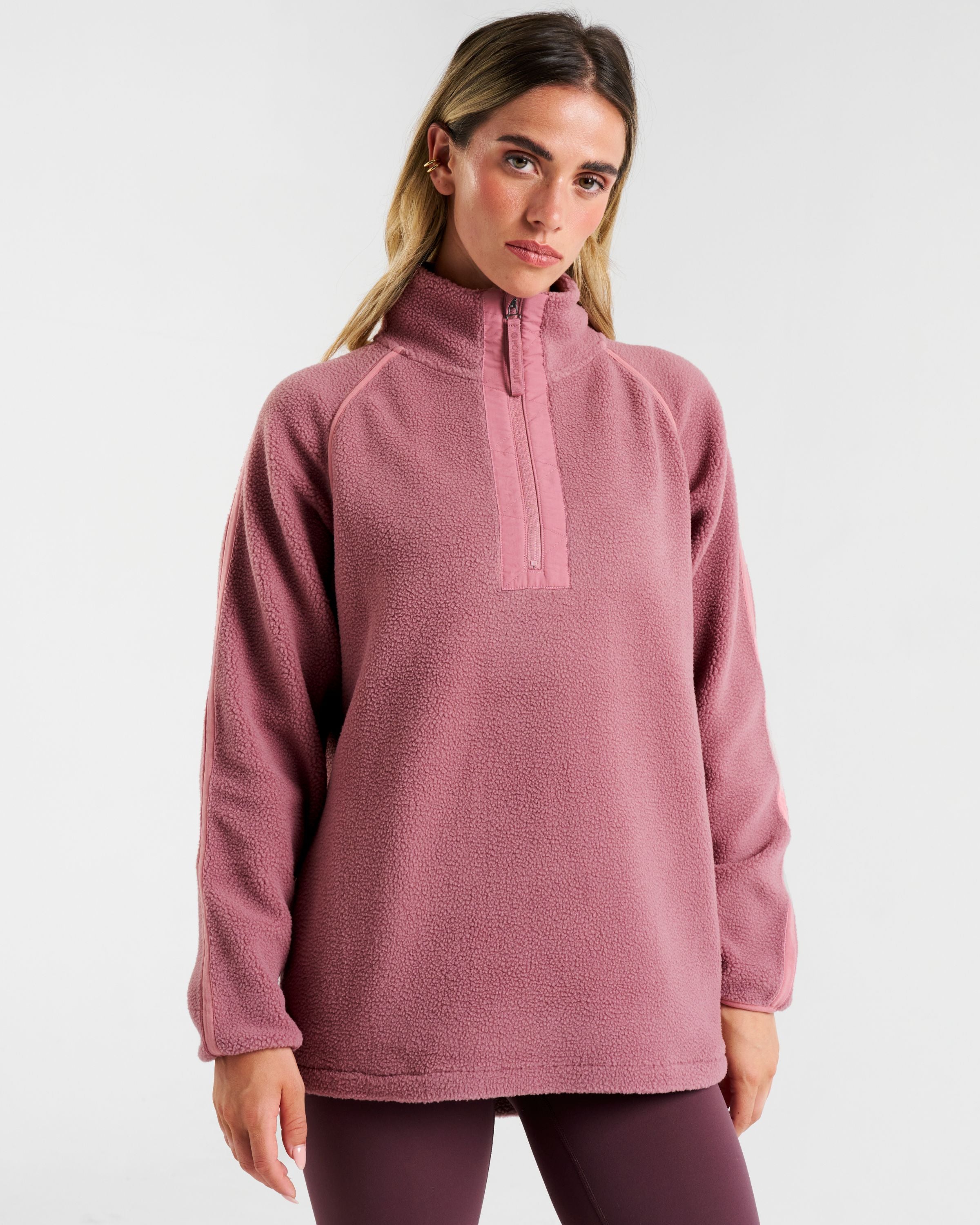 Ascend 1/4 Zip Fleece Dusty Pink