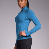 Sculpt Perform Half Zip Vintage Blue