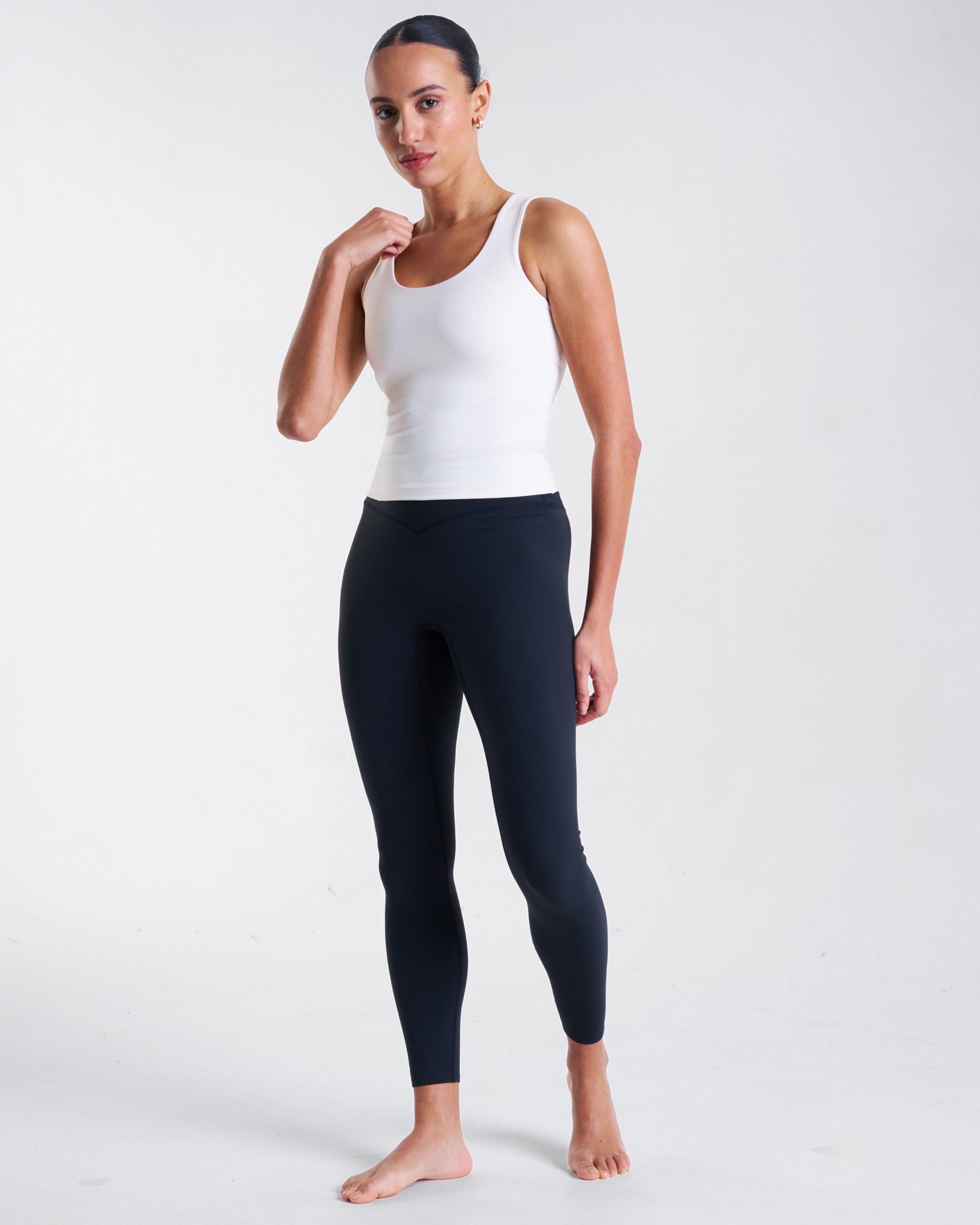 Base Fitted Tank Top Coconut Milk