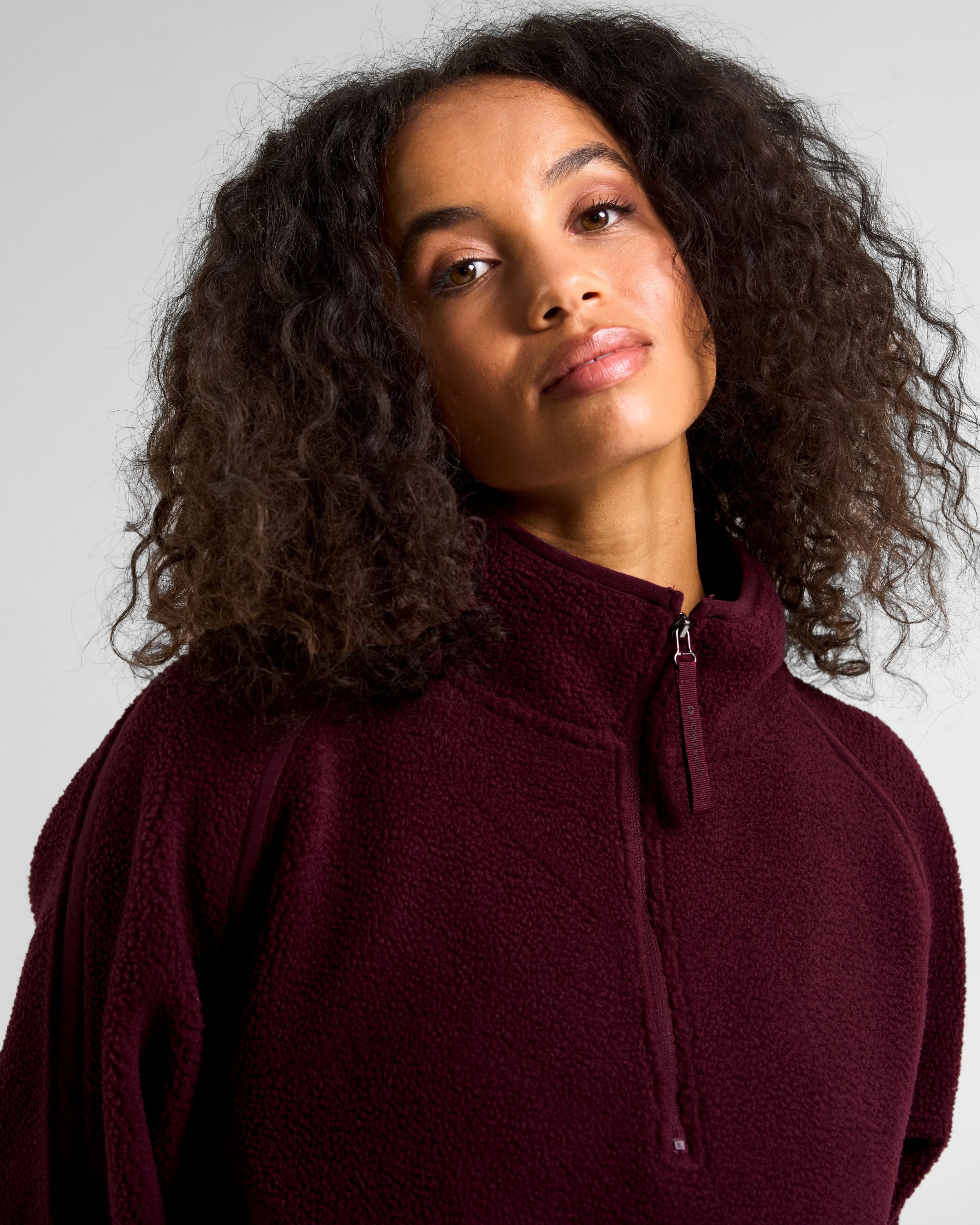 Ascend 1/4 Zip Fleece Cherry Lacquer