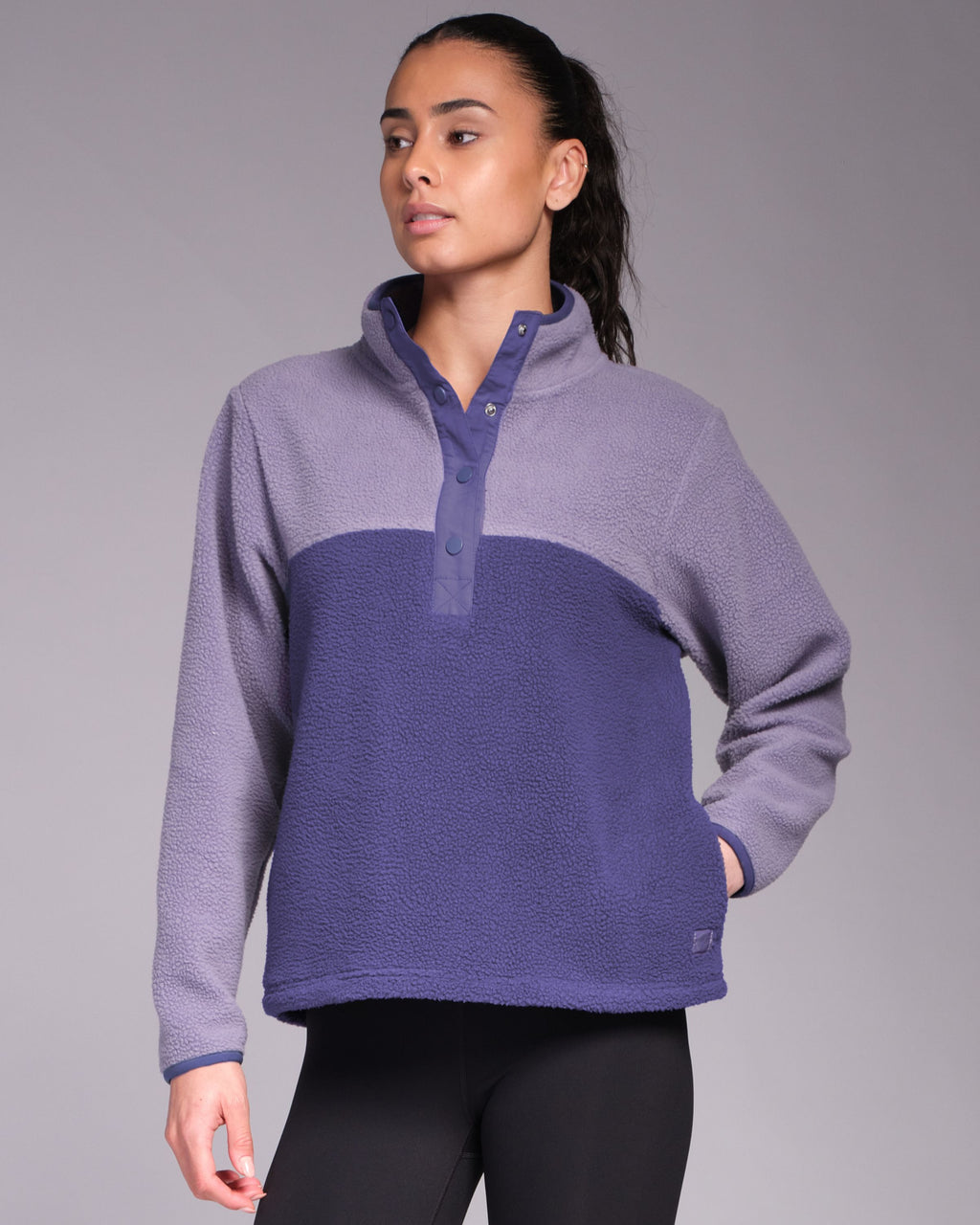Ascend Half Snap Fleece Purple Haze