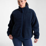 Summit Zip Through Borg Fleece Outerspace Navy