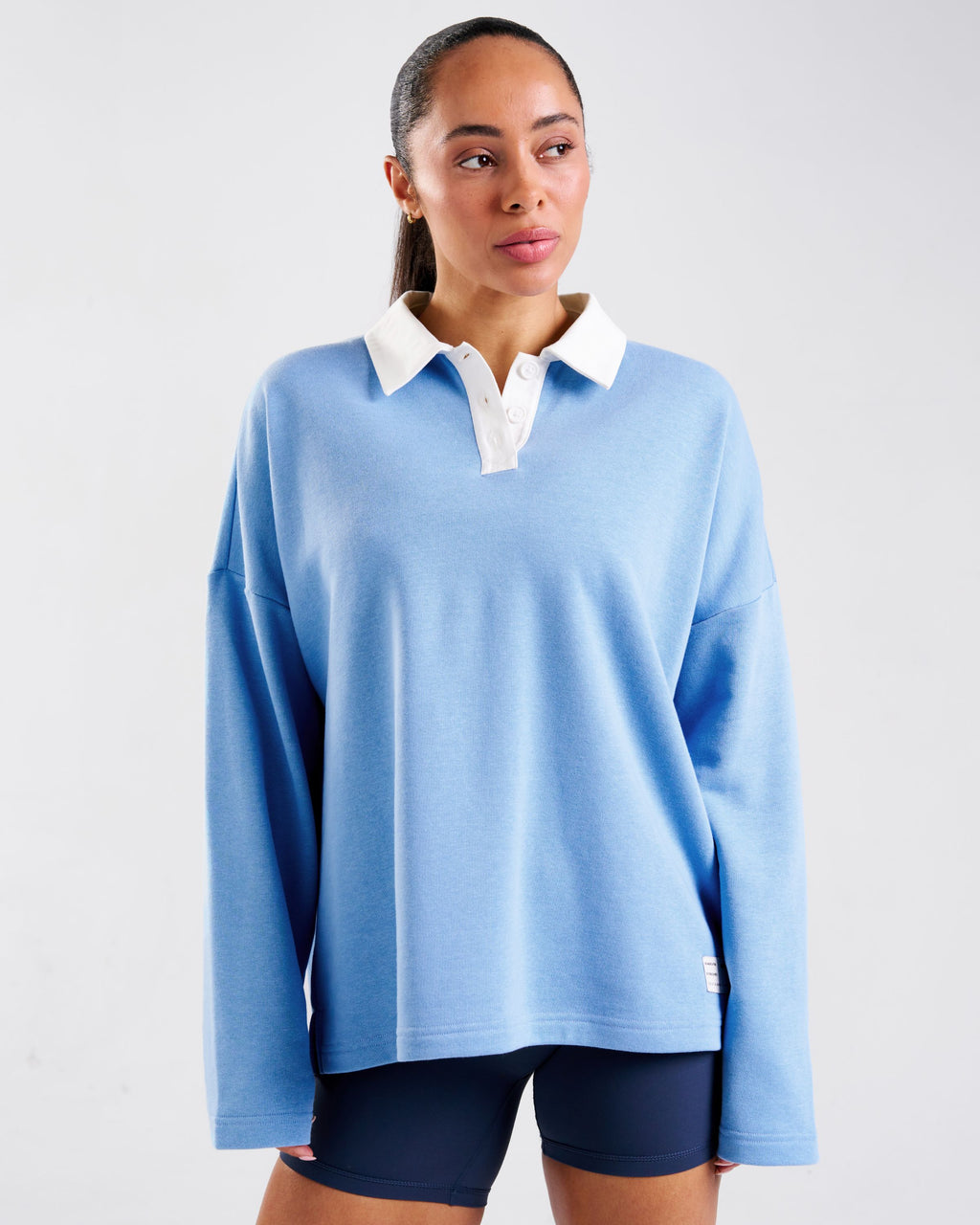 Rugby Polo Sweatshirt Sky Blue