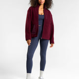 OUTSIDER Zip Up Fleece Cherry Lacquer