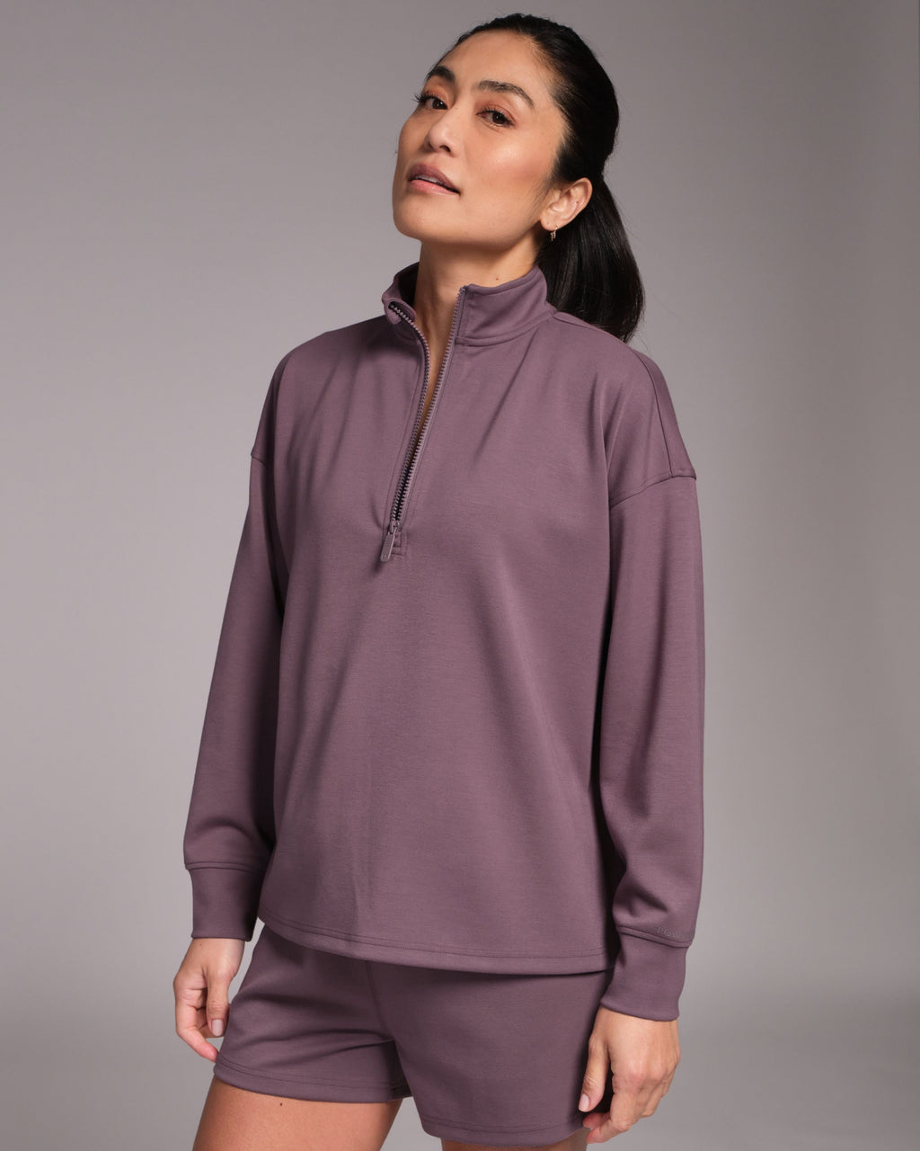 All-Day-Wear Half Zip Sweatshirt Flint