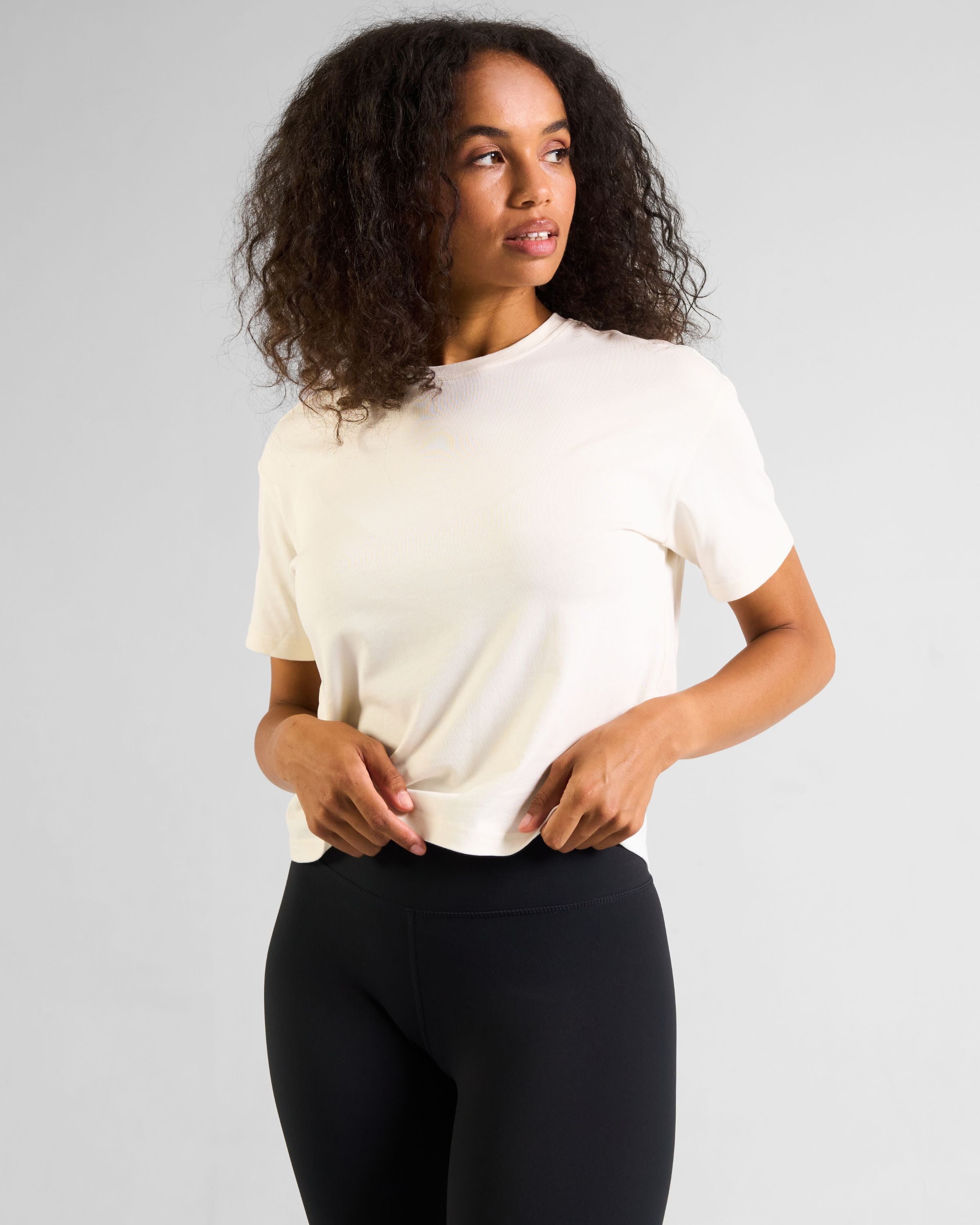 All-Day-Wear Box Tee Marshmallow