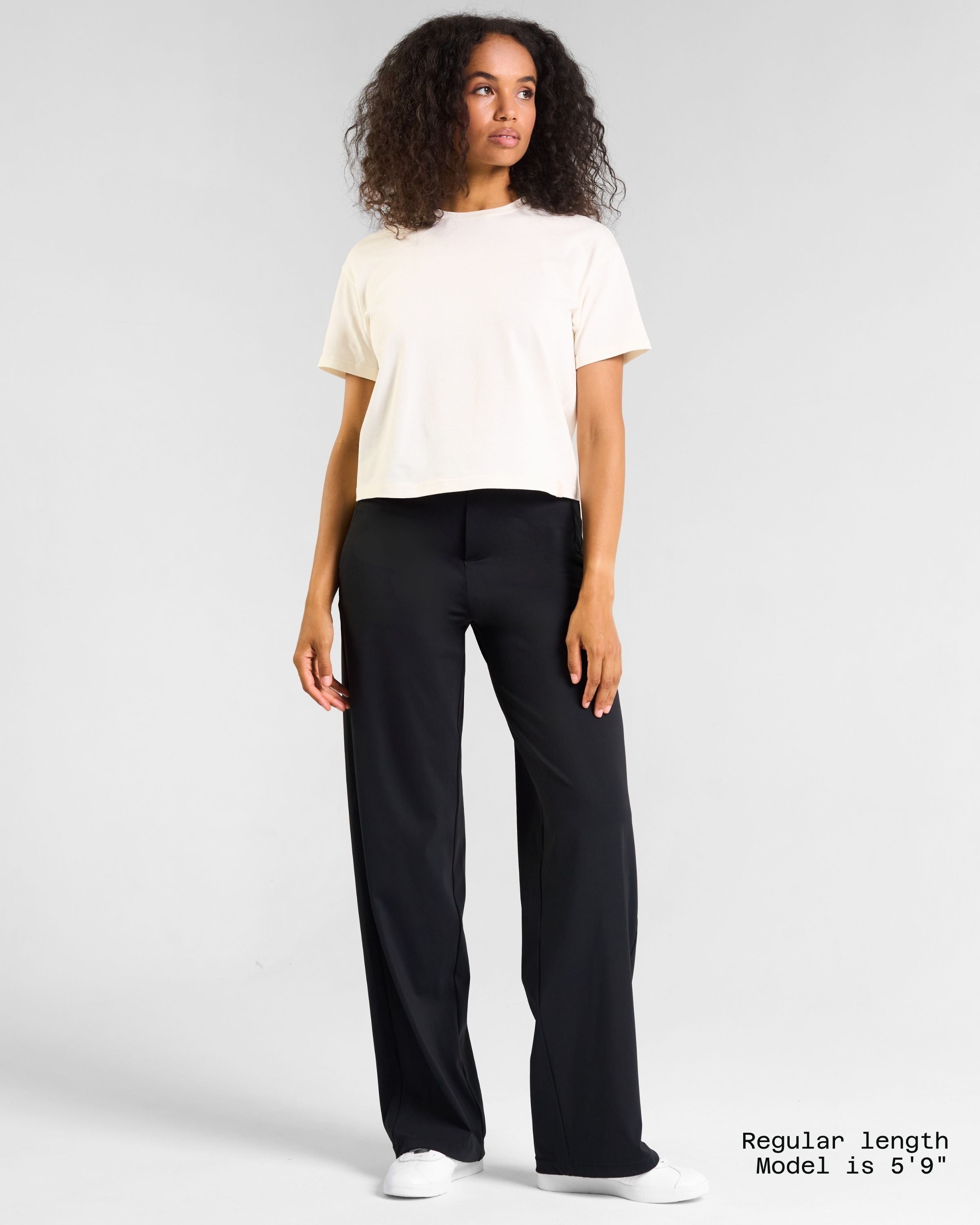 All-Day-Wear Wide Leg Trouser Black