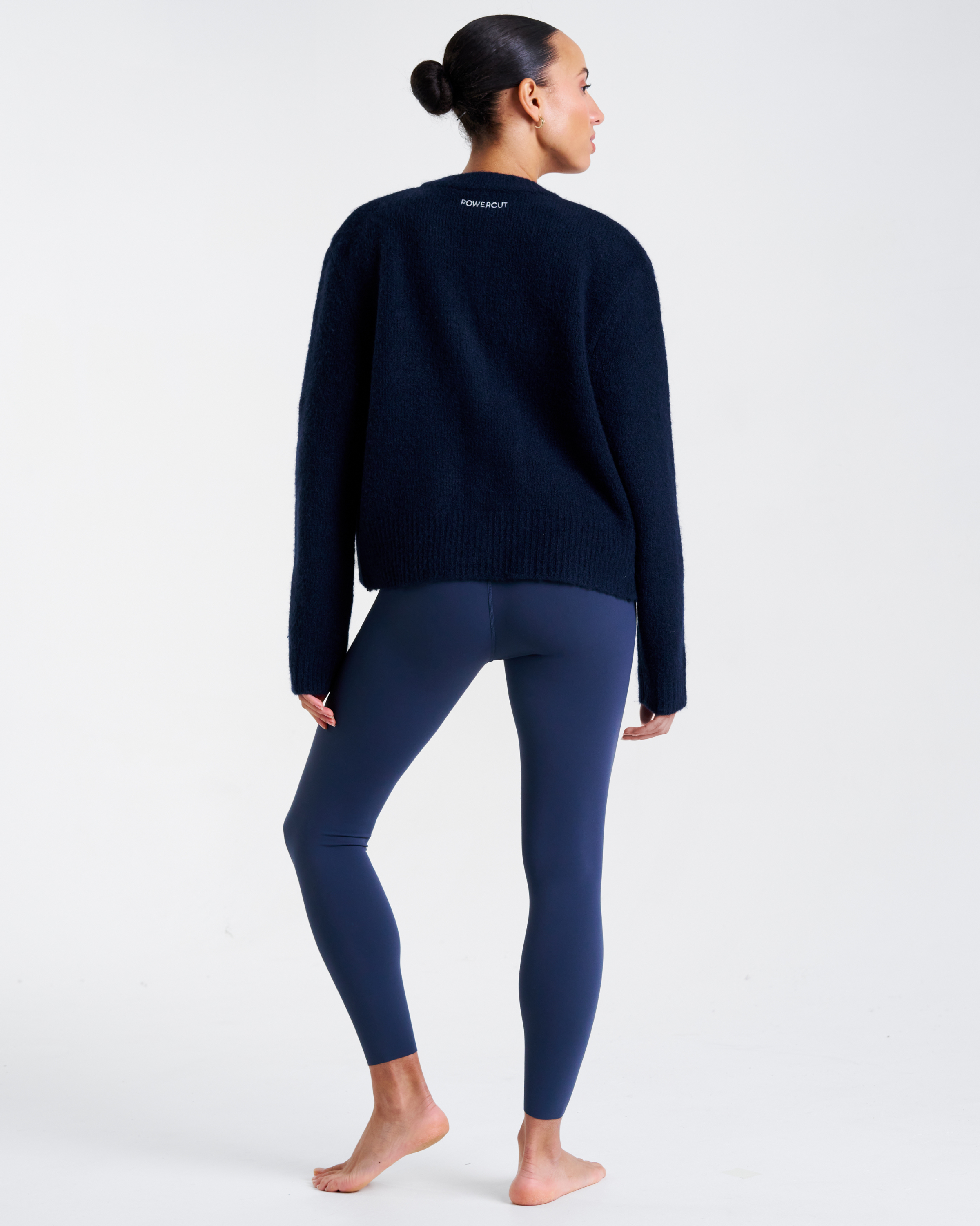 SoftKnit Button Up Cardigan Deep Navy