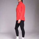 Ascend 1/4 Zip Fleece Bright Red