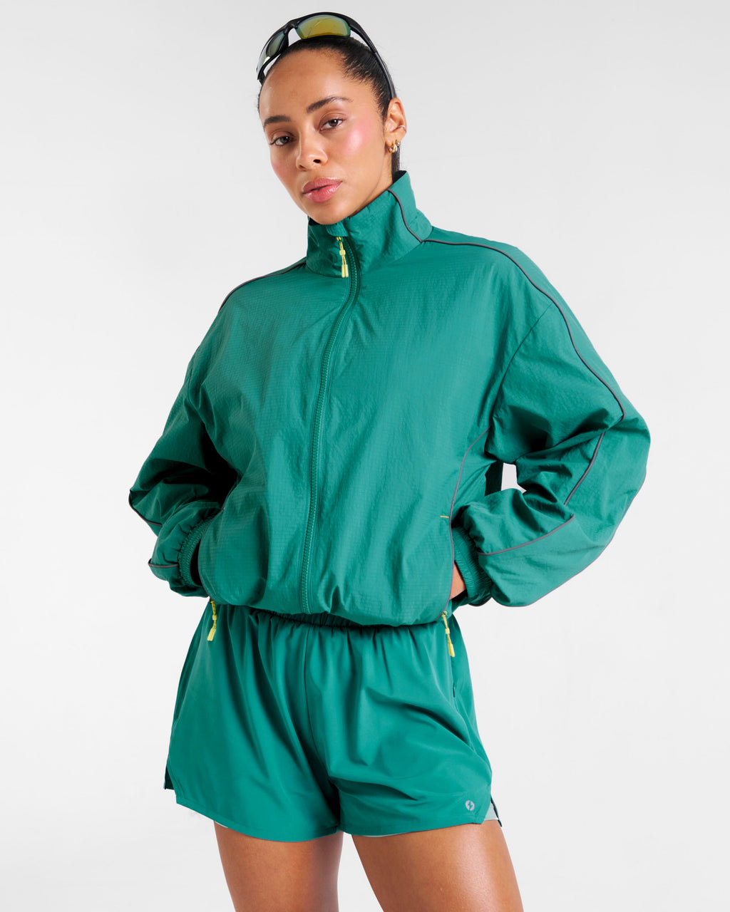RUNSeries Water Resistant Track Jacket Sea Green