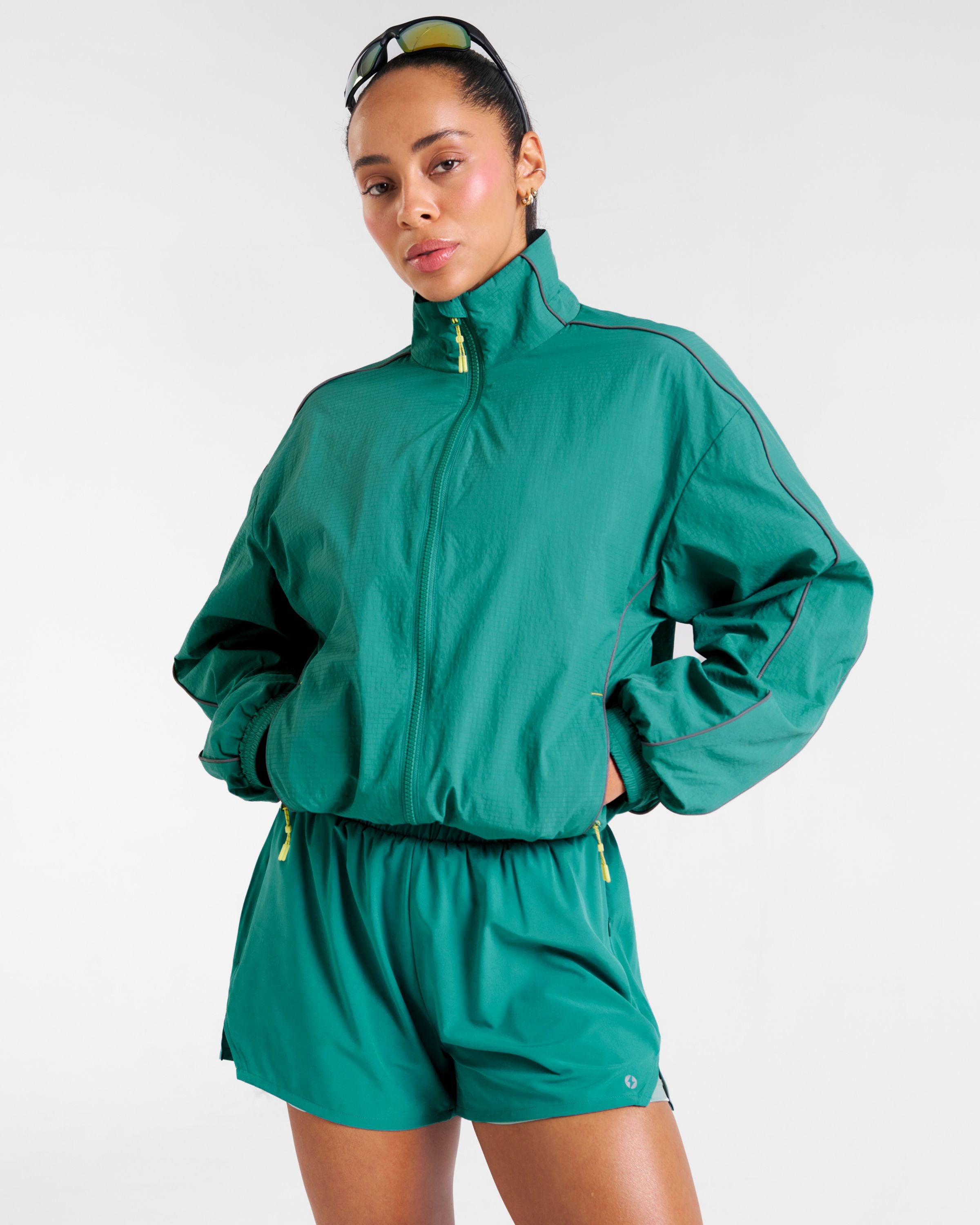 RUNSeries Water Resistant Track Jacket Sea Green