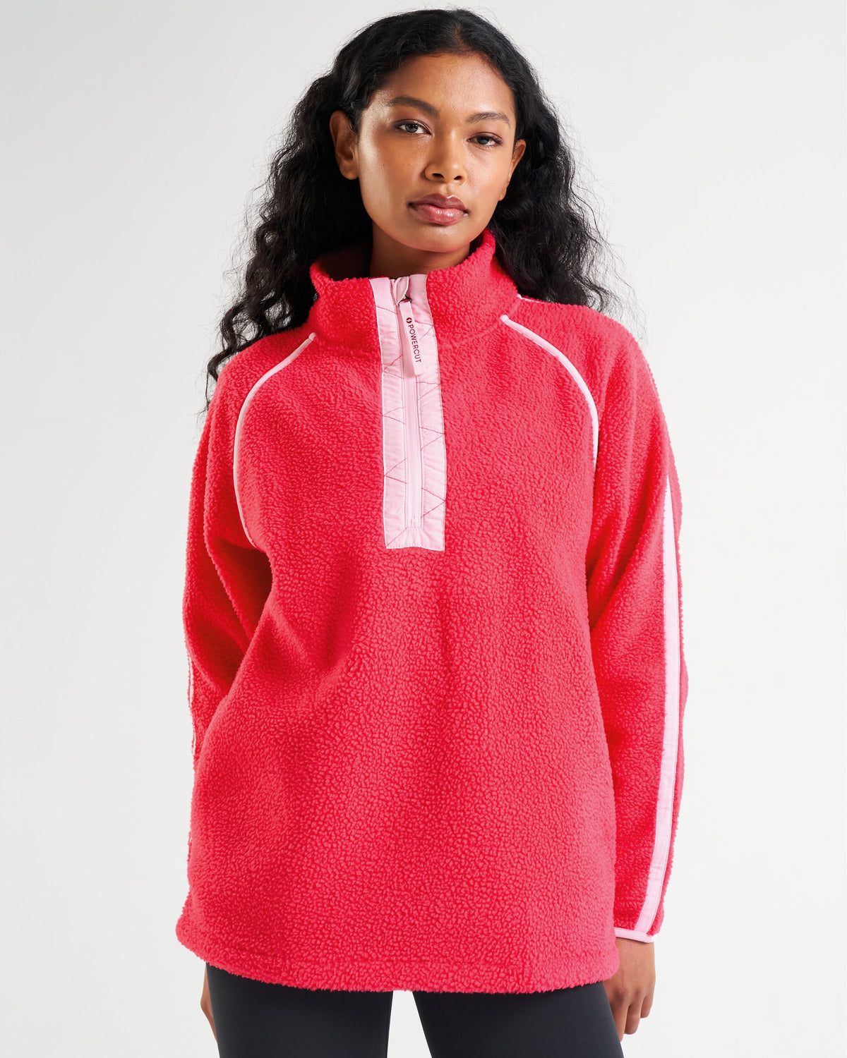 Ascend Quarter Zip Fleece Raspberry Pink