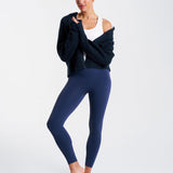 SoftKnit Button Up Cardigan Deep Navy