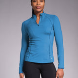 Sculpt Perform Half Zip Vintage Blue