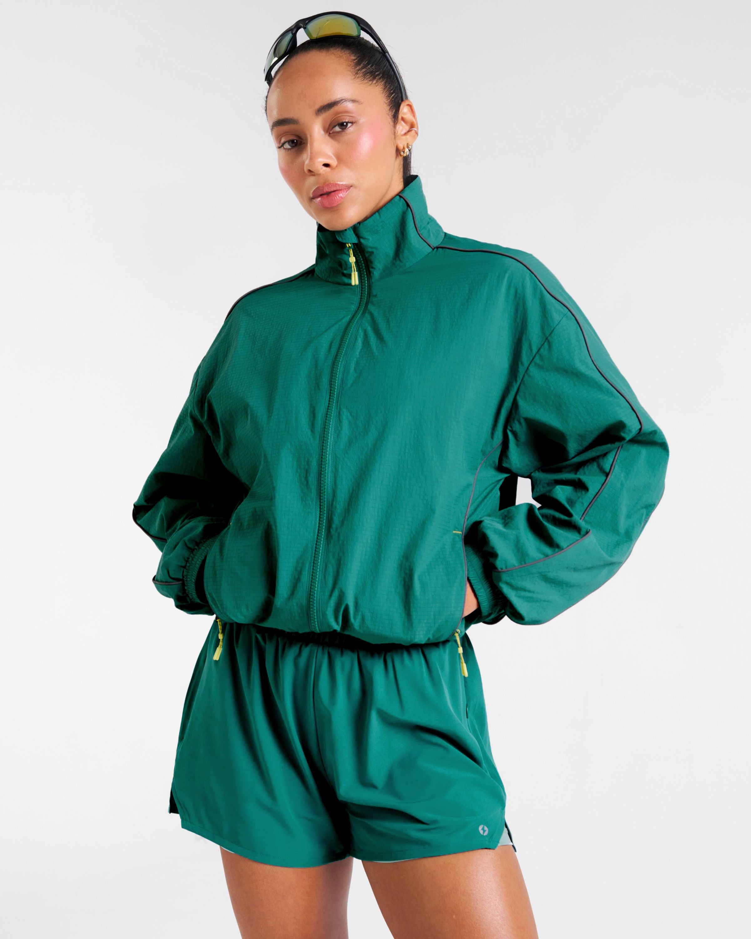 RUNSeries Water Resistant Track Jacket Sea Green