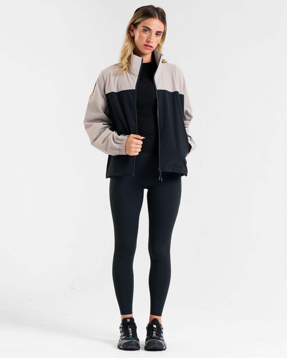 Legacy Piping Detail Woven Track Jacket Stone
