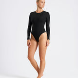 PWCT Club Long Sleeve Fitted Bodysuit Black