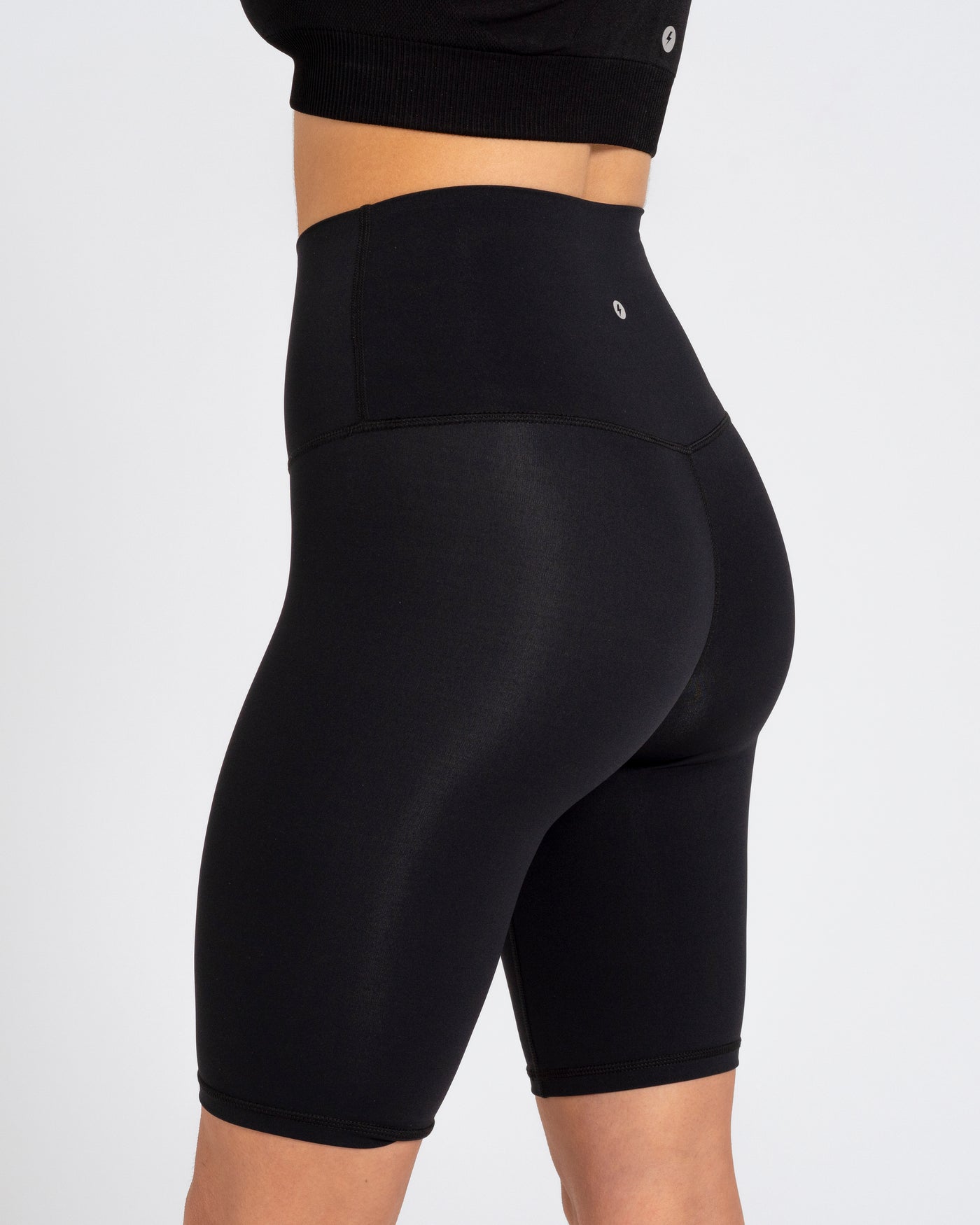 ELEVATE Super High Waisted Black Shorts Cycling