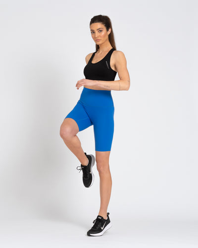 ELEVATE Super High Waisted Electric Blue Cycling Shorts