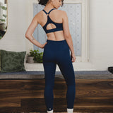 On-The-Go Leggings Embossed Navy