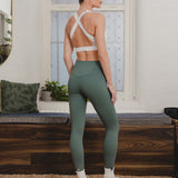 On-The-Go Leggings Embossed Sage Green