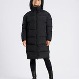 OUTSIDER Longline Baffle Puffer Jacket Black