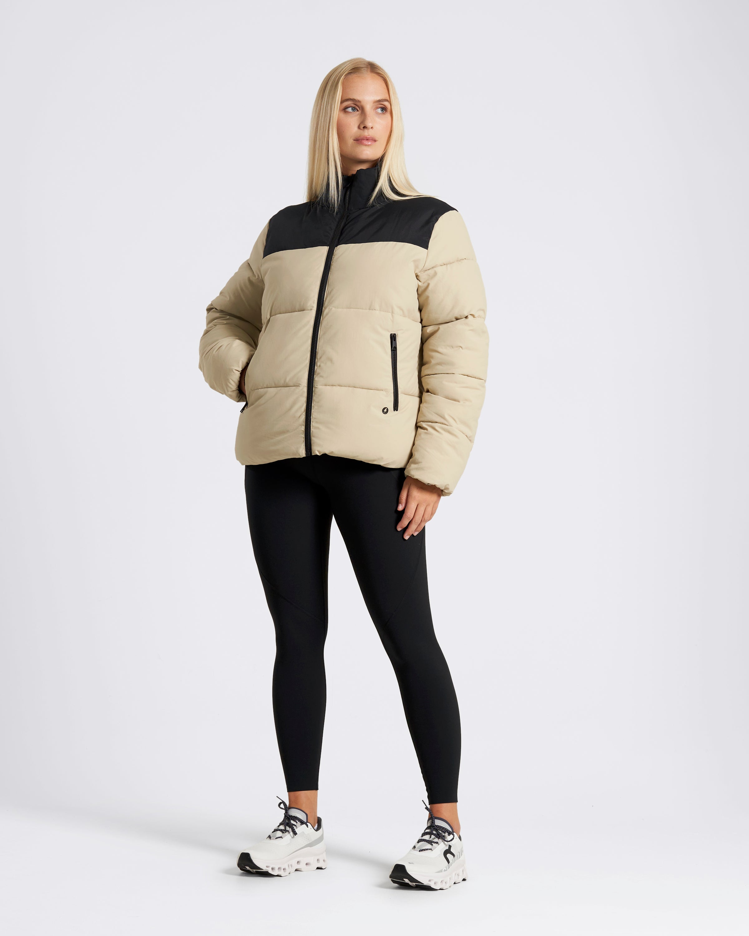 OUTSIDER Puffer Jacket Beige