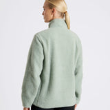 OUTSIDER 1/4 Zip Sherpa Fleece Ether Green