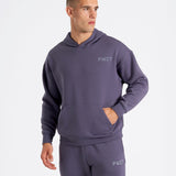 PWCT Club Men's Box Fit Hoodie Greystone Blue