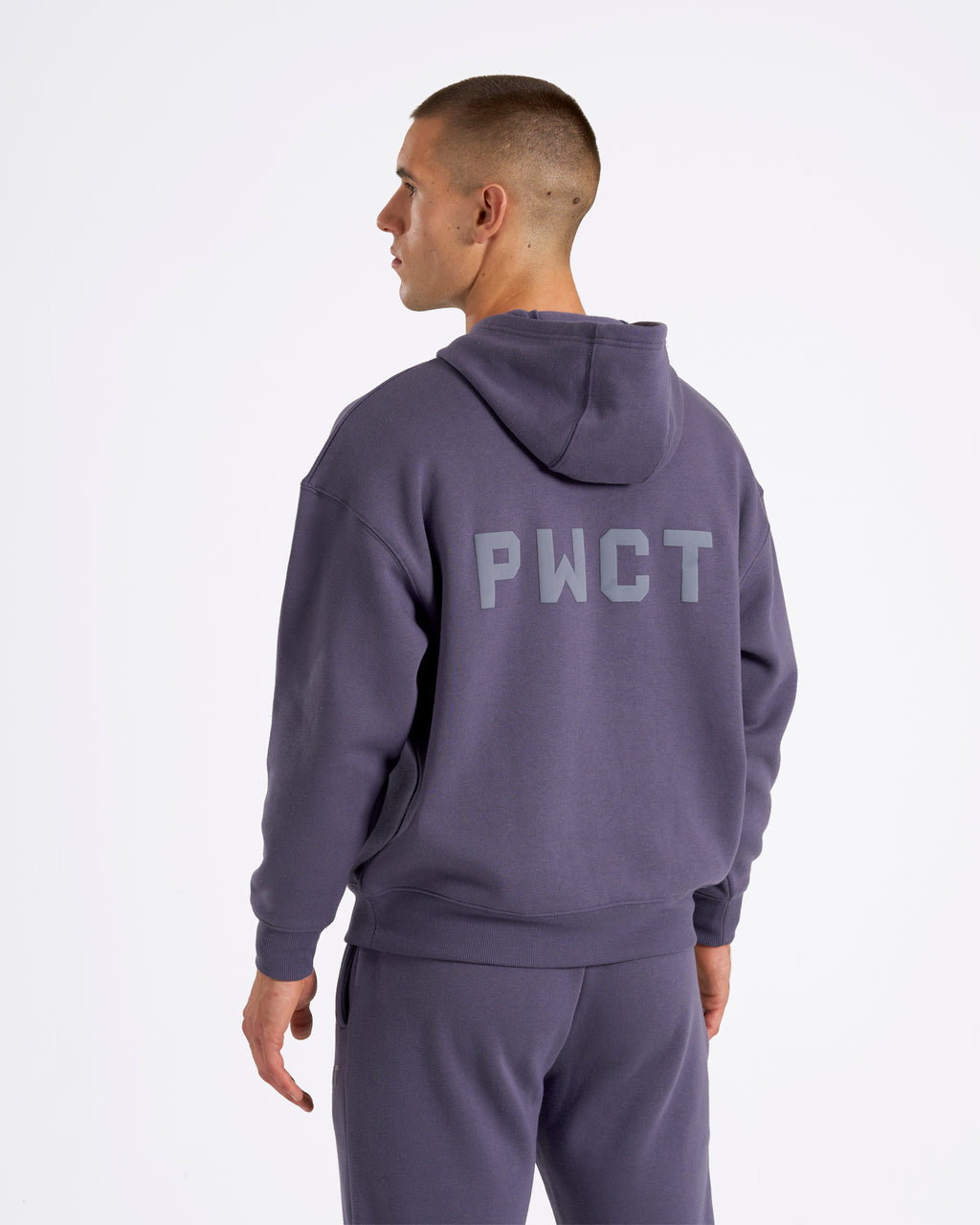 PWCT Club Men's Box Fit Hoodie Greystone Blue