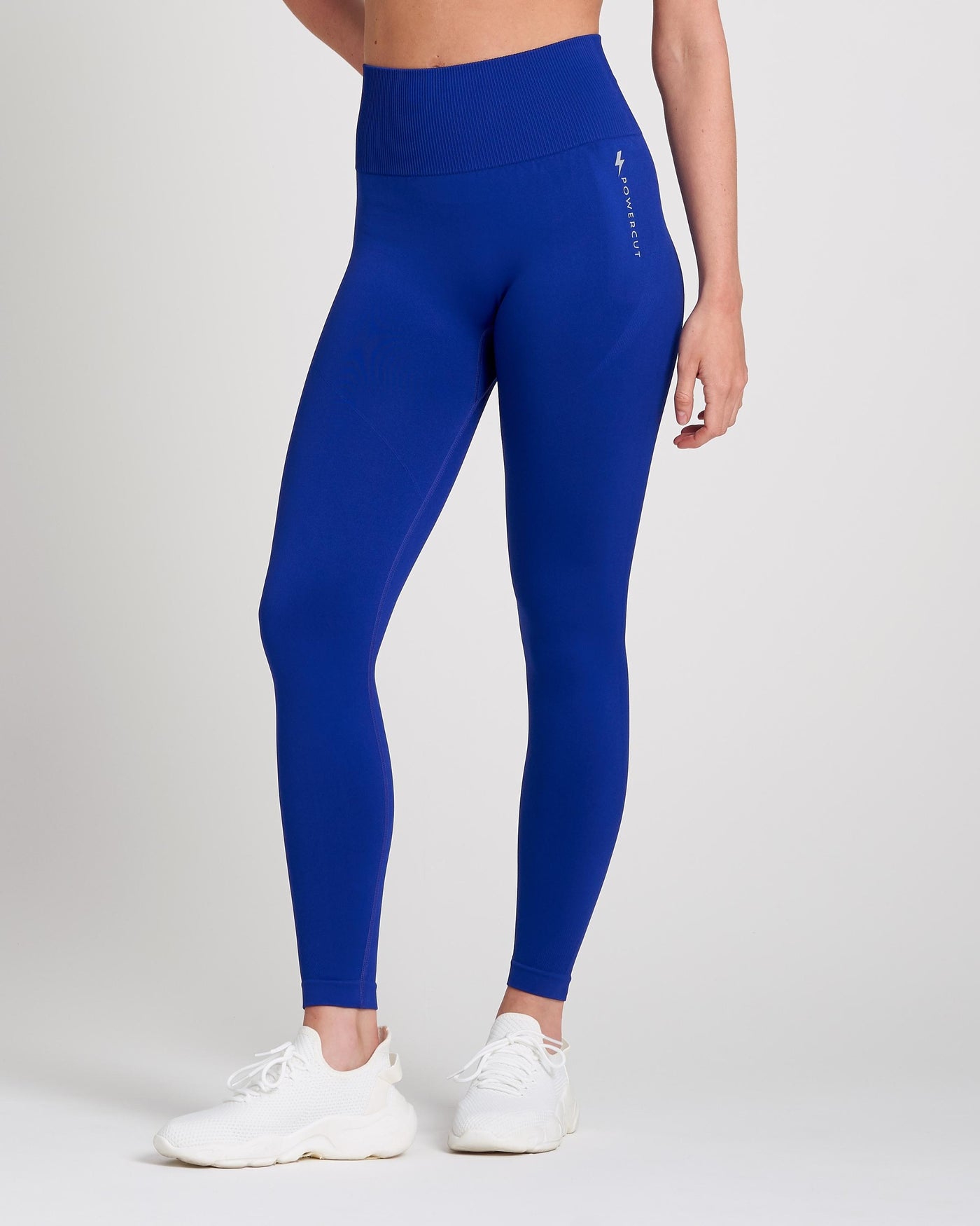 SOLID Electric Blue Seamless Leggings