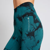 SOLID Tie-Dye Emerald Seamless Leggings