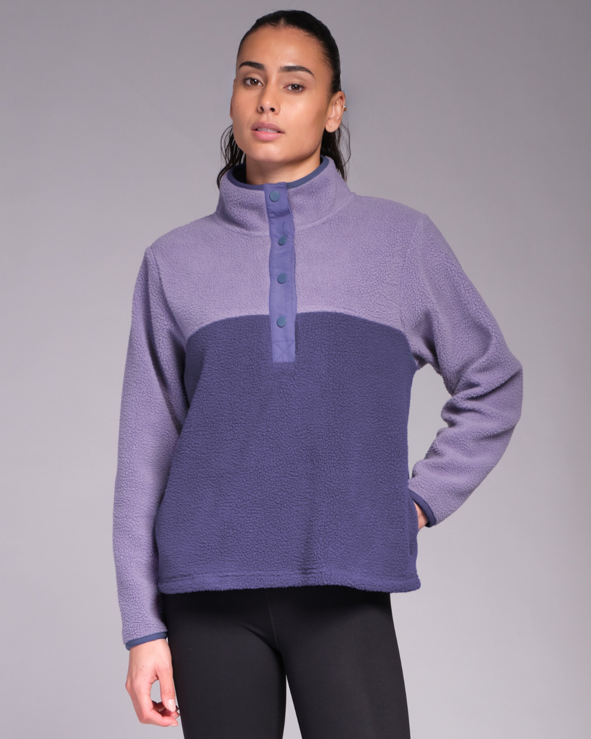Ascend Half Snap Fleece Purple Haze