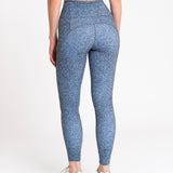 Sculpt High-Waisted Leggings Speckled Print Outerspace Navy